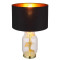 Globo Ginko sárgaréz-fekete asztali lámpa (GLO-24141M) E27 1 izzós IP20