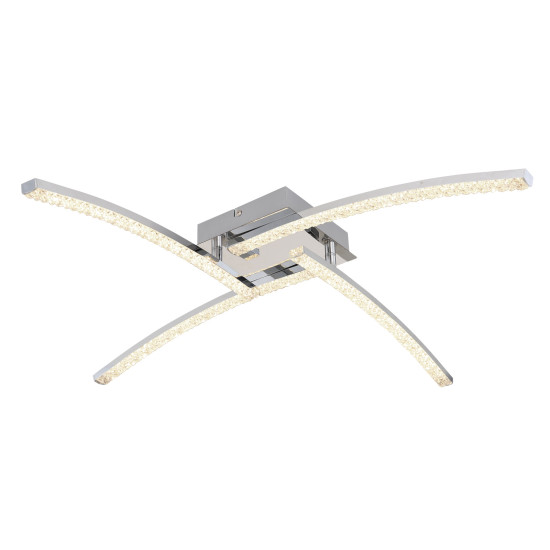 Globo Jules króm fürdőszobai LED mennyezeti lámpa (GLO-67169-24IP) LED 1 izzós IP44