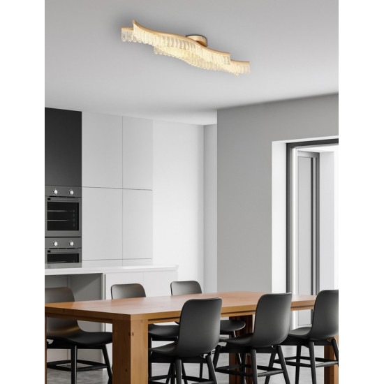 Globo Juliet arany-átlátszó LED mennyezeti lámpa (GLO-67348DG) LED 1 izzós IP20