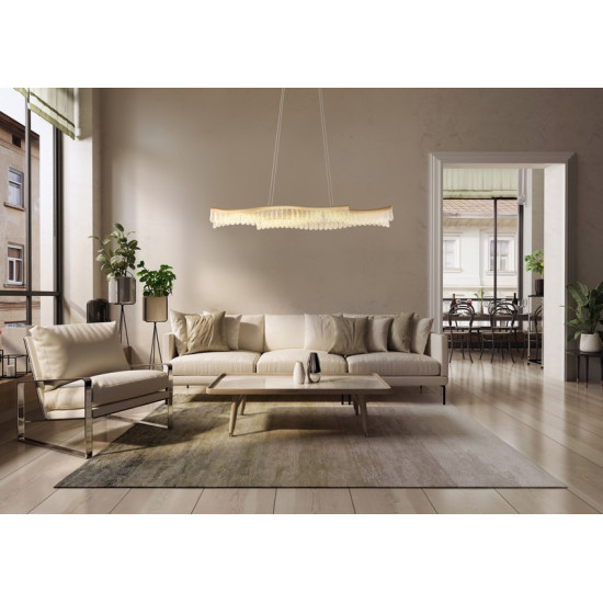 Globo Juliet arany-átlátszó LED függesztett lámpa (GLO-67348HG) LED 1 izzós IP20