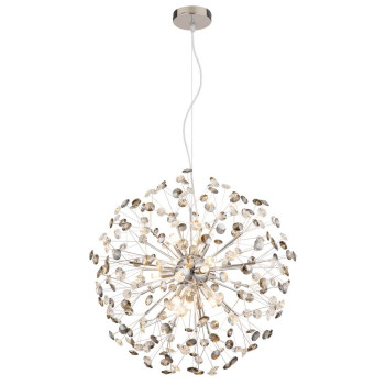 Globo Katrina króm-füstszínű  kristály csillár (GLO-64135H2C) G9 9 izzós IP20