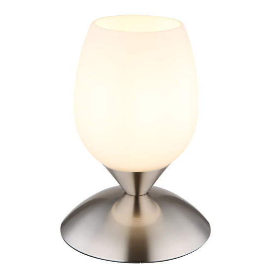 Globo Kuwaita nikkel-opál asztali lámpa (GLO-24007N) E14 1 izzós IP20