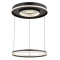 Globo Marsh fekete-átlátszó távirányítós LED függesztett lámpa (GLO-48041H) LED 1 izzós IP20