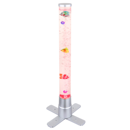 Globo Mendoza ezüst-átlátszó gyerek LED állólámpa (GLO-9017) LED 1 izzós IP20