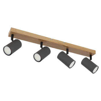 Globo Robby barna-szürke mennyezeti spotlámpa (GLO-57911-4G) GU10 4 izzós IP20