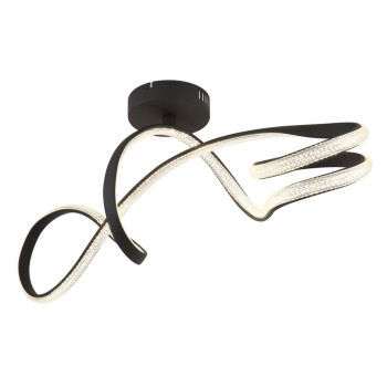 Globo Swirl fekete LED mennyezeti lámpa (GLO-67341DS) LED 1 izzós IP20