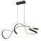 Globo Swirl fekete LED függesztett lámpa (GLO-67341S) LED 1 izzós IP20