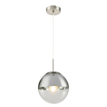 Globo Varus nikkel-átlátszó függesztett lámpa (GLO-15851) E27 1 izzós IP20