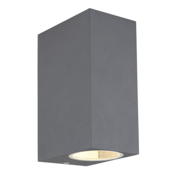 Globo Veronika antracit-átlátszó kültéri fali lámpa (GLO-34164-2) GU10 2 izzós IP44