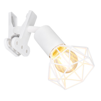 Globo Xara I fehér csiptetős spotlámpa (GLO-54802WK) E14 1 izzós IP20