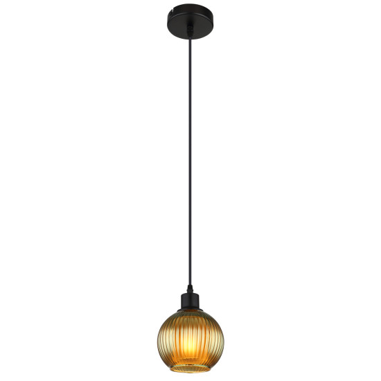 Globo Zumba fekete-zöld függesztett lámpa (GLO-15638G) E27 1 izzós IP20