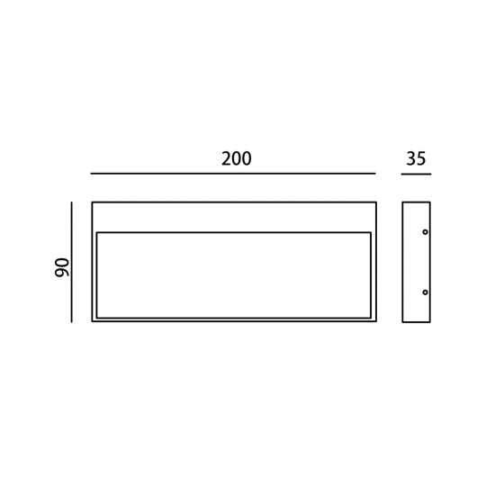 Italux Fenis fekete LED kültéri fali lámpa (IT-OWL-2695-4K) LED 1 izzós IP54