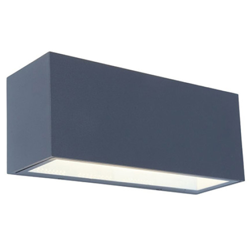Lutec Gemini sötétszürke LED kültéri fali lámpa (LUT-5189104118) LED 1 izzós IP54