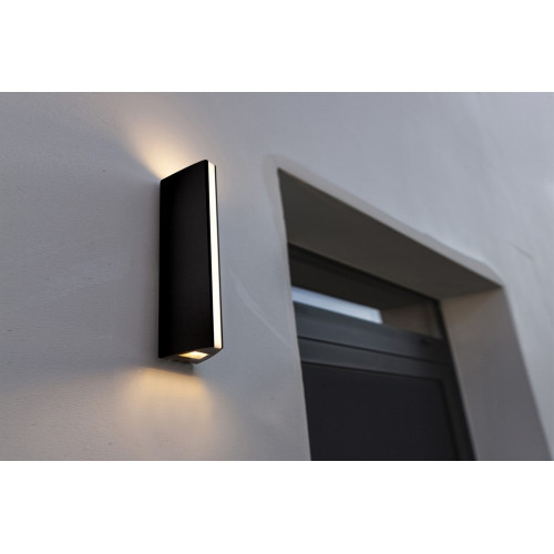 Lutec Leo matt fekete LED kültéri falikar (LUT-5192701330) LED 1 izzós IP54