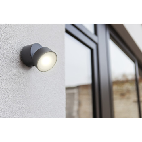 Lutec Trumpet sötétszürke LED kültéri fali lámpa (LUT-5626101125) LED 1 izzós IP54