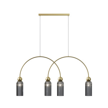 Maytoni Antic arany-barna függesztett lámpa (MAY-MOD302PL-04GR) E14 4 izzós IP20