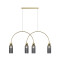 Maytoni Antic arany-barna függesztett lámpa (MAY-MOD302PL-04GR) E14 4 izzós IP20