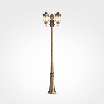 Maytoni Fleur antik arany-átlátszó kültéri állólámpa (MAY-O414FL-03GB) E27 1 izzós IP44