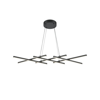 Maytoni Halo fekete-fehér LED függesztett lámpa (MAY-MOD244PL-L50BK) LED 1 izzós IP20