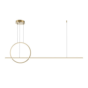 Maytoni Halo sárgaréz-fehér LED függesztett lámpa (MAY-MOD247PL-L49BSK) LED 1 izzós IP20