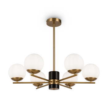 Maytoni Marble fehér-arany csillár (MAY-MOD187PL-06BS) E27 6 izzós IP20