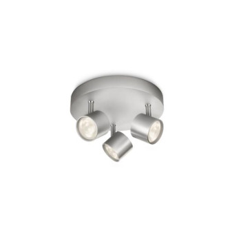 Philips Star szürke LED mennyezeti spotlámpa (PHI-8718291444893) LED 3 izzós IP20