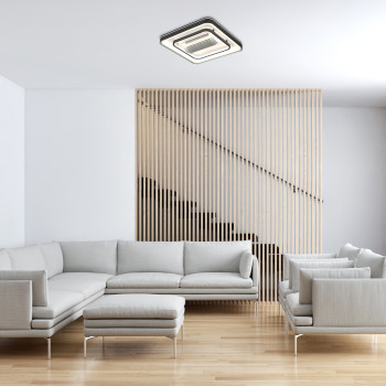 Rábalux Aireon fekete LED mennyezeti ventilátoros lámpa (RAB-71341) LED 1 izzós IP20