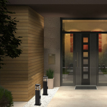 Rábalux Ankara fekete kültéri állólámpa (RAB-77122) E27 1 izzós IP44