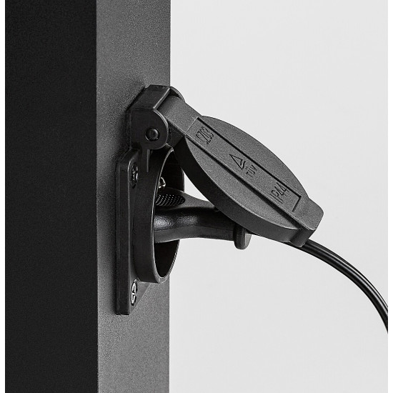 Rábalux Ankara fekete kültéri állólámpa (RAB-77122) E27 1 izzós IP44