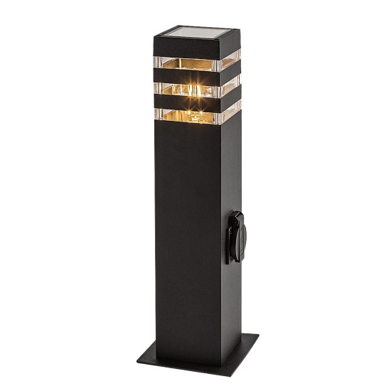 Rábalux Ankara fekete kültéri állólámpa (RAB-77122) E27 1 izzós IP44