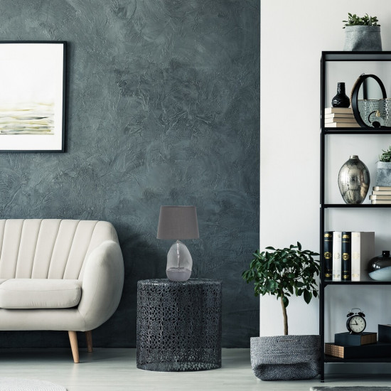 Rábalux Apolonia szürke asztali lámpa (RAB-74228) E27 1 izzós IP20