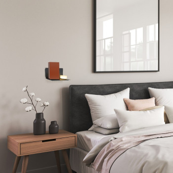 Rábalux Aranzo fekete LED fali lámpa polccal (RAB-71058) LED 1 izzós IP20