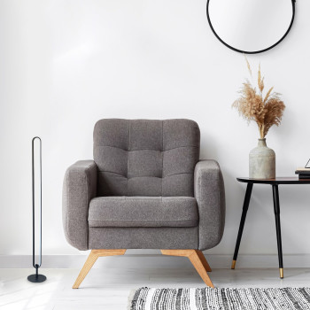 Rábalux Barto matt fekete LED állólámpa (RAB-74051) LED 1 izzós IP20