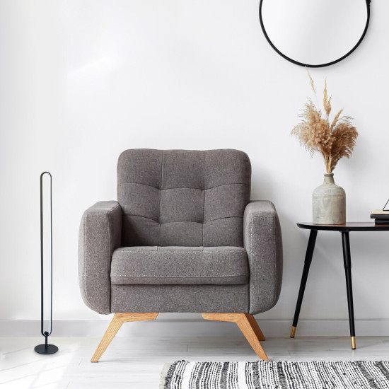 Rábalux Barto matt fekete LED állólámpa (RAB-74051) LED 1 izzós IP20