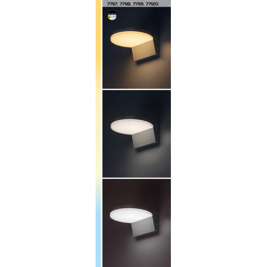 Rábalux Batida fekete LED kültéri fali lámpa (RAB-77117) LED 1 izzós IP54