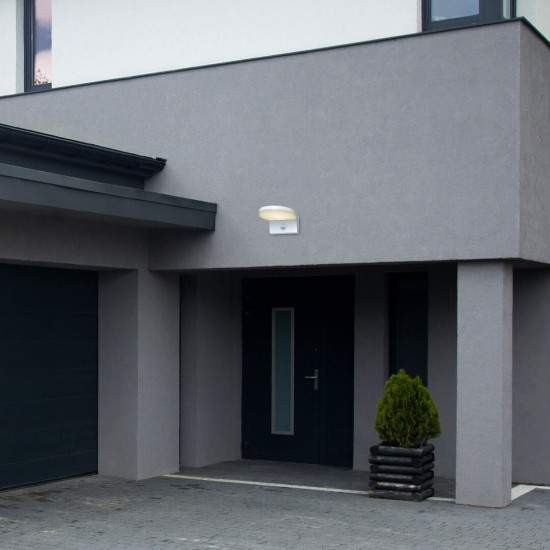 Rábalux Batida fehér mozgásérzékelős LED kültéri fali lámpa (RAB-77120) LED 1 izzós IP54