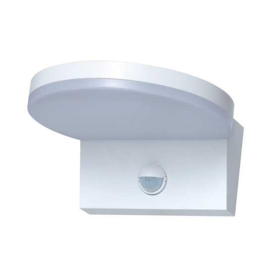 Rábalux Batida fehér mozgásérzékelős LED kültéri fali lámpa (RAB-77120) LED 1 izzós IP54