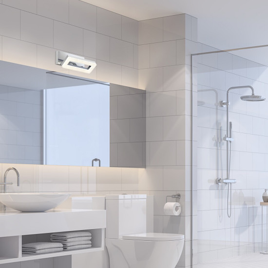 Rábalux Blas króm fürdőszobai LED tükörmegvilágító lámpa (RAB-75019) LED 1 izzós IP44