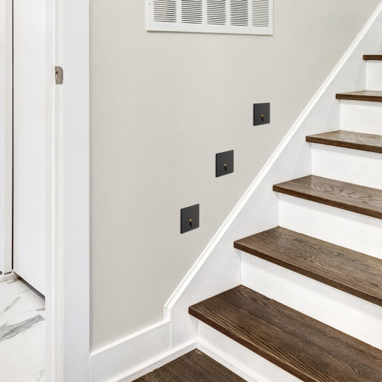 Rábalux Boven fekete kültéri LED lépcsővilágító lámpa (RAB-71169) LED 1 izzós IP54