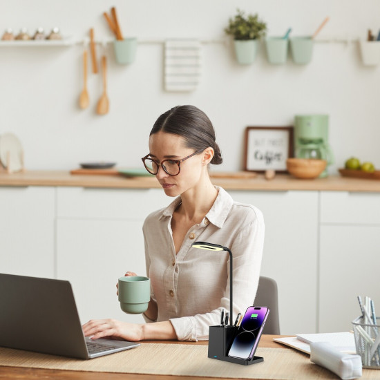 Rábalux Cerie fekete LED asztali lámpa (RAB-74232) LED 1 izzós IP20