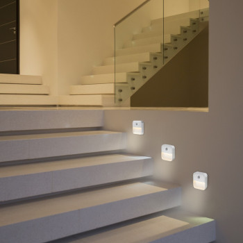 Rábalux Ciro fehér LED mozgásérzékelős fali lámpa (RAB-76018) LED 1 izzós IP20