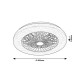 Rábalux Dalfon 2 fekete-fehér LED mennyezeti ventilátoros lámpa (RAB-71329) LED 1 izzós IP20