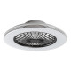 Rábalux Dalfon 2 fehér-fekete LED mennyezeti ventilátoros lámpa (RAB-71330) LED 1 izzós IP20