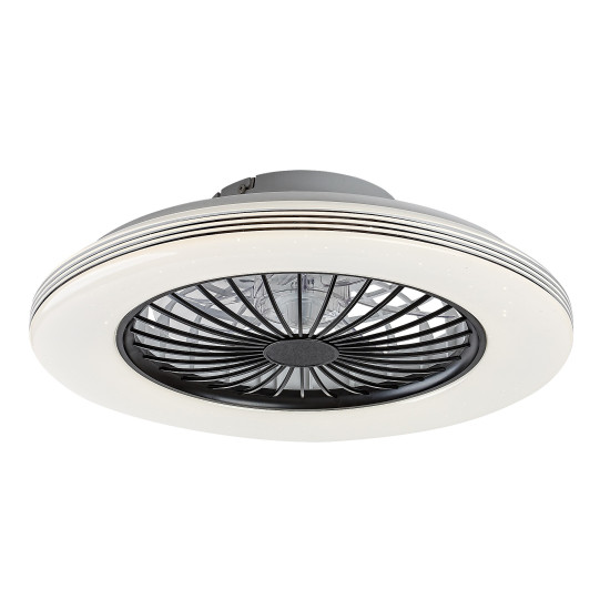 Rábalux Dalfon 2 fehér-fekete LED mennyezeti ventilátoros lámpa (RAB-71330) LED 1 izzós IP20