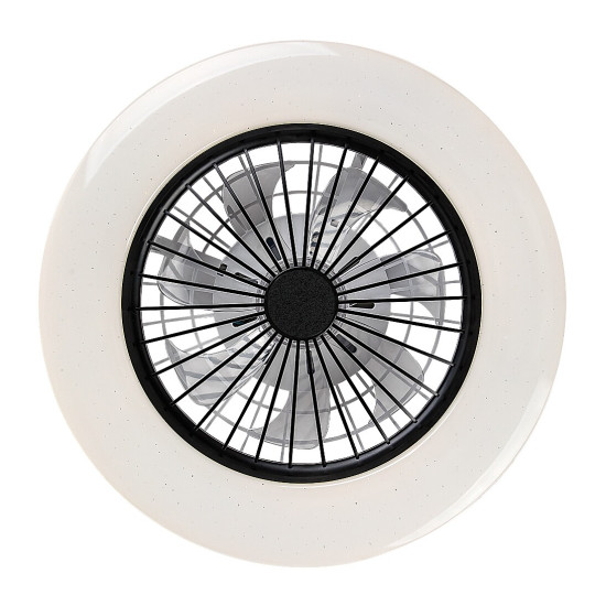 Rábalux Dalfon 2 fehér-fekete LED mennyezeti ventilátoros lámpa (RAB-71330) LED 1 izzós IP20
