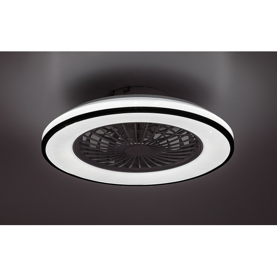 Rábalux Dalfon 2 fehér-fekete LED mennyezeti ventilátoros lámpa (RAB-71331) LED 1 izzós IP20