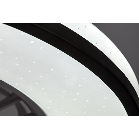 Rábalux Dalfon 2 fehér-fekete LED mennyezeti ventilátoros lámpa (RAB-71331) LED 1 izzós IP20