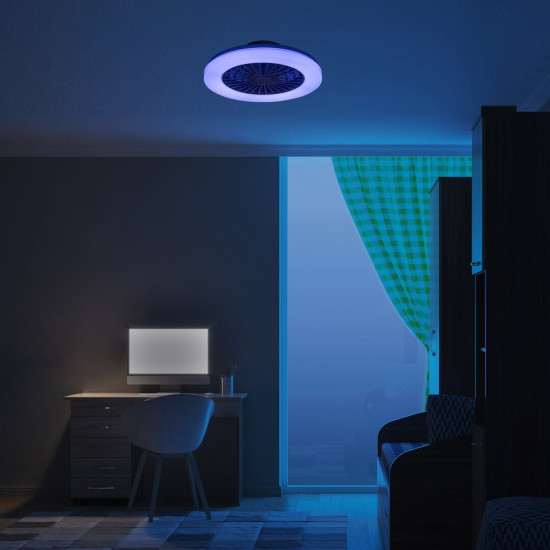 Rábalux Dalfon 2 fehér LED mennyezeti ventilátoros lámpa (RAB-71333) LED 1 izzós IP20