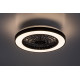 Rábalux Dalfon 2 fekete-fehér LED mennyezeti ventilátoros lámpa (RAB-71336) LED 1 izzós IP20