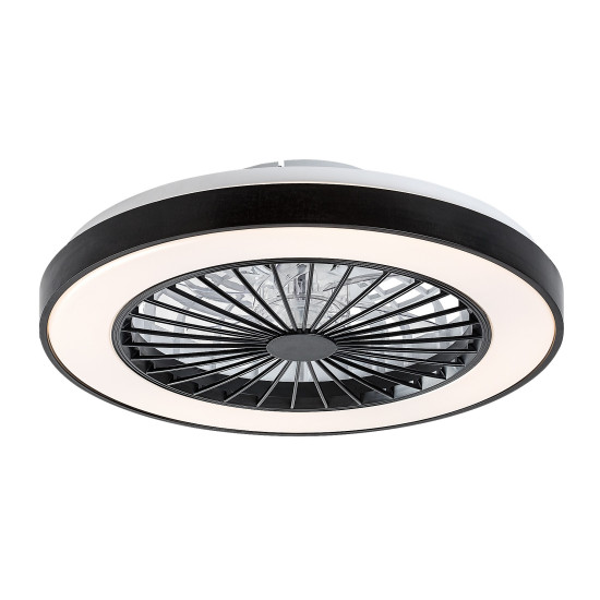 Rábalux Dalfon 2 fekete-fehér LED mennyezeti ventilátoros lámpa (RAB-71336) LED 1 izzós IP20